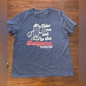 Blue Baseball Graphic T-Shirt